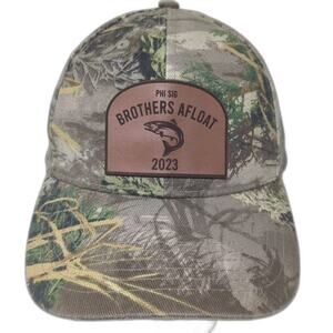 Kati Baseball Cap Green Brown Camo Patch Hat OS PHI SIG BROTHERS AFLOAT